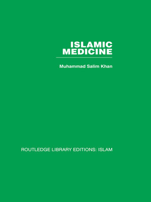 cover image of Islamic Medicine